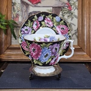 Floral Teacup and Saucer Set